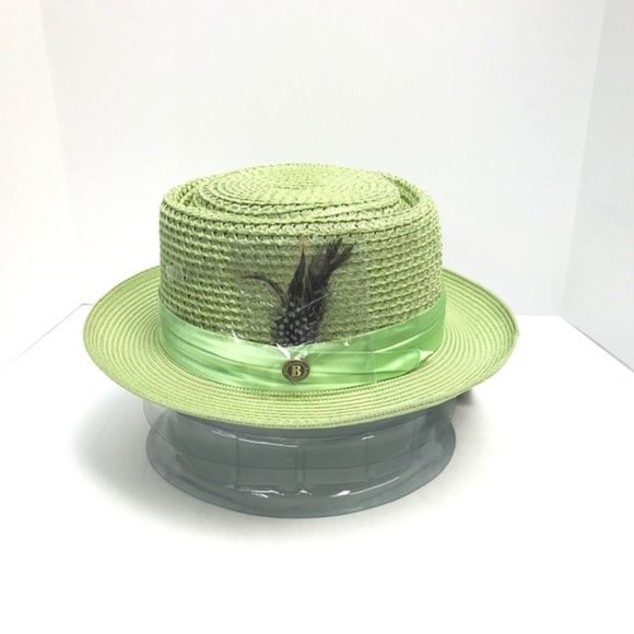 green pork pie hat